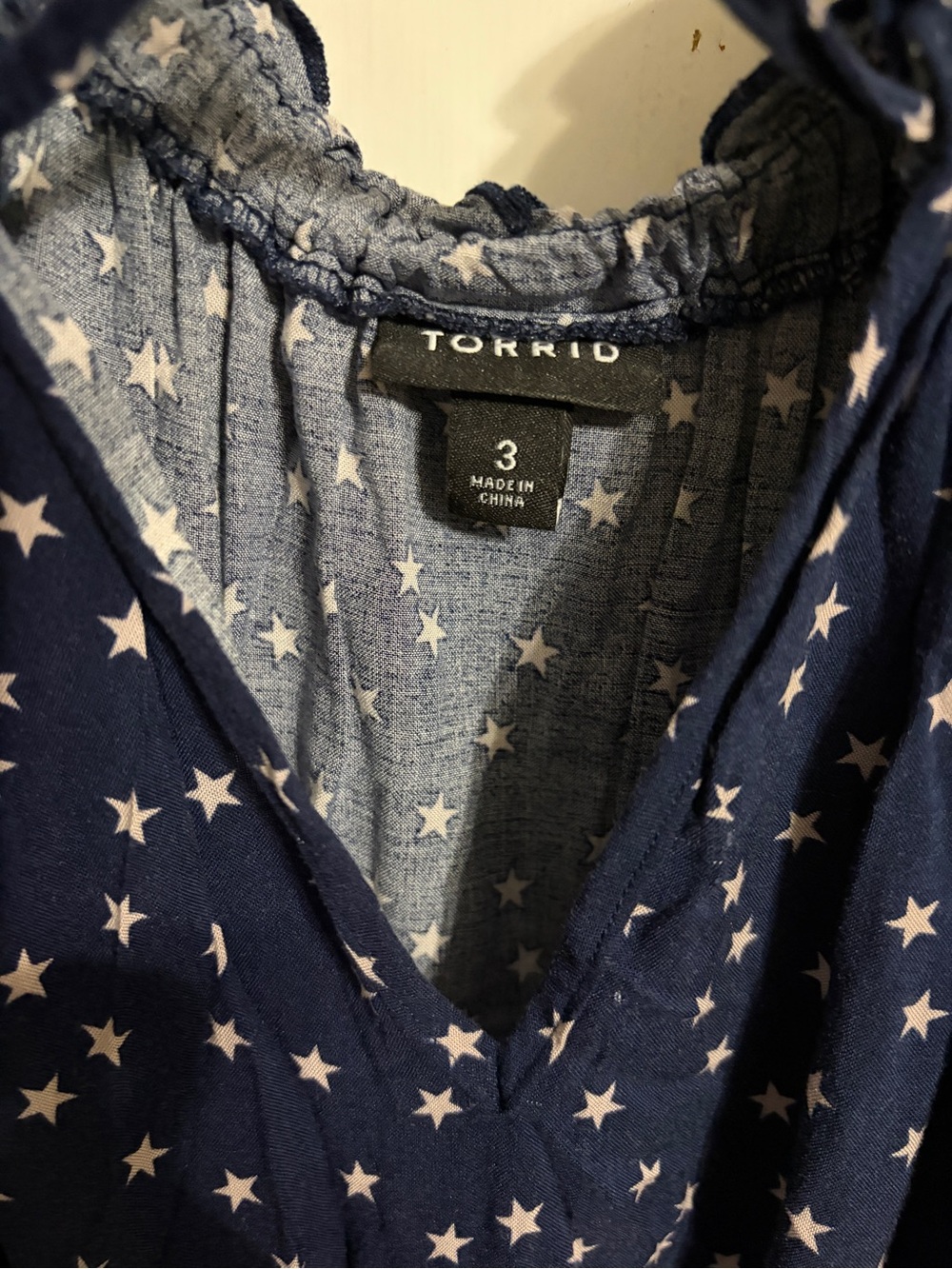 🥳 3 torrid Navy Star Print Almost Maxi Dress - Picture 7 of 15